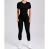 Гладкий комбенизон Leggings Body Crop T-shirt Skin model 76